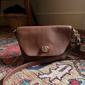 Coach Tan Leather Crossbody Bag